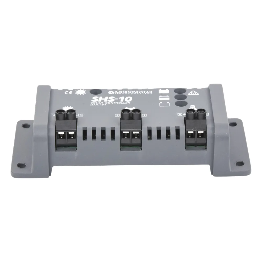 Controlador de Carga Solar PWM 10 A / 12 VCC / Desconexión Automática / IP22 / Protección Integral / Bajo Consumo 8 mA – vista 2