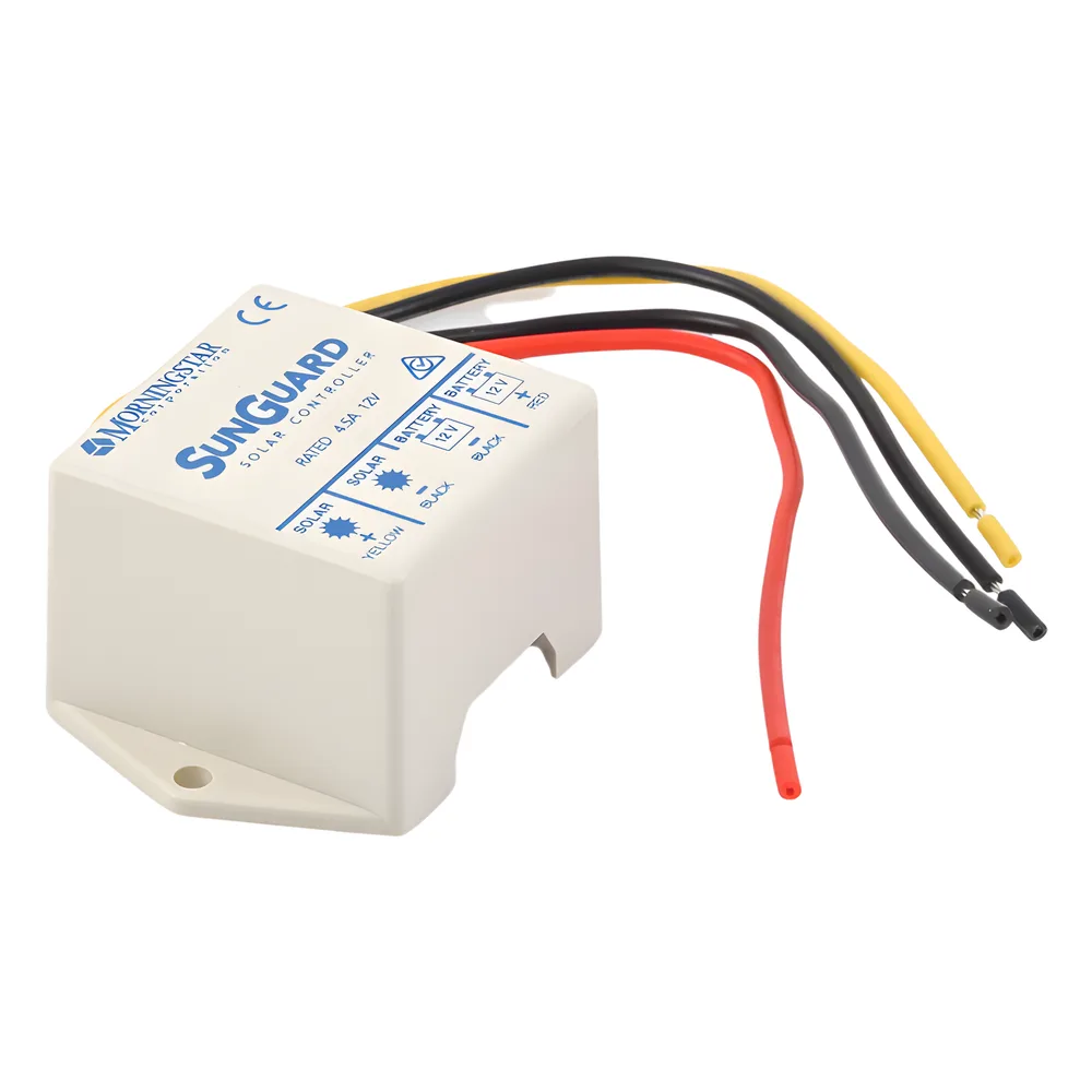 Controlador de Carga Solar PWM SunGuard 4.5 A / 12 VCC / Compensación de Temperatura / 100% Estado Sólido / -40°C a +85°C – vista 4