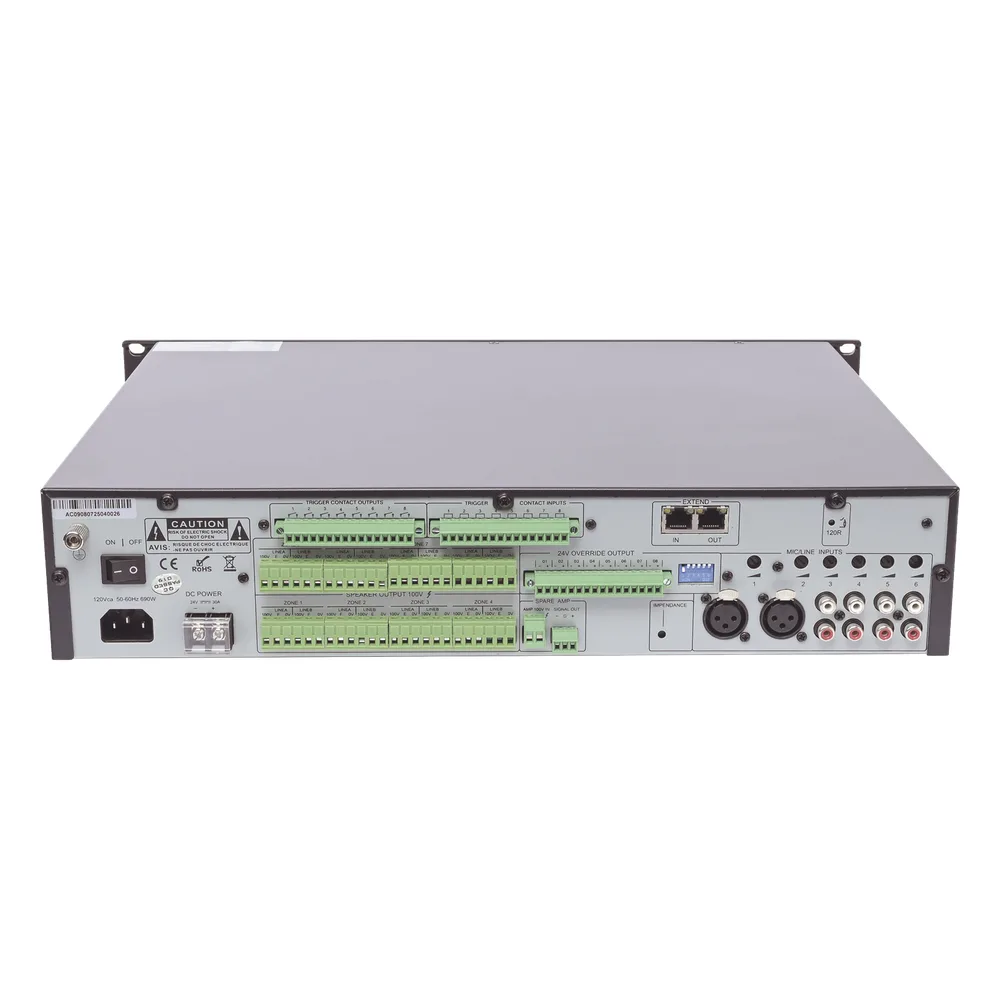 Controlador de Extensión de Evacuación de Voz | 8 Zonas | 500W | Soporta Máx. 19 SF6200MS en Cascada – vista 4
