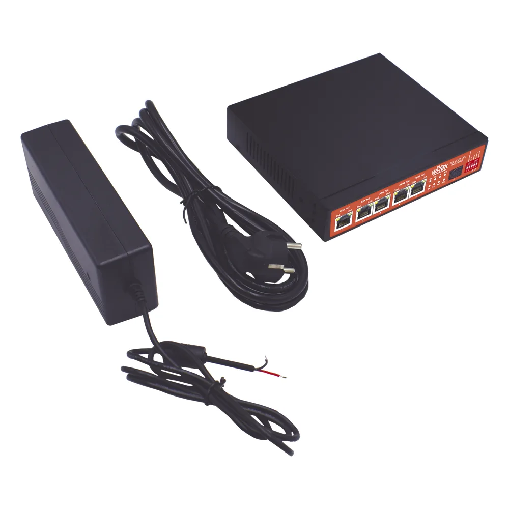 Controlador Solar de 5A con Switch PoE /  1 Puertos Gigabit PoE 802.3 bt / 2puertos PoE 802.3 af/at con 2 Puertos PoE Pasivo 24 Vcc / 1 Puerto SFP / No administrable – vista 8