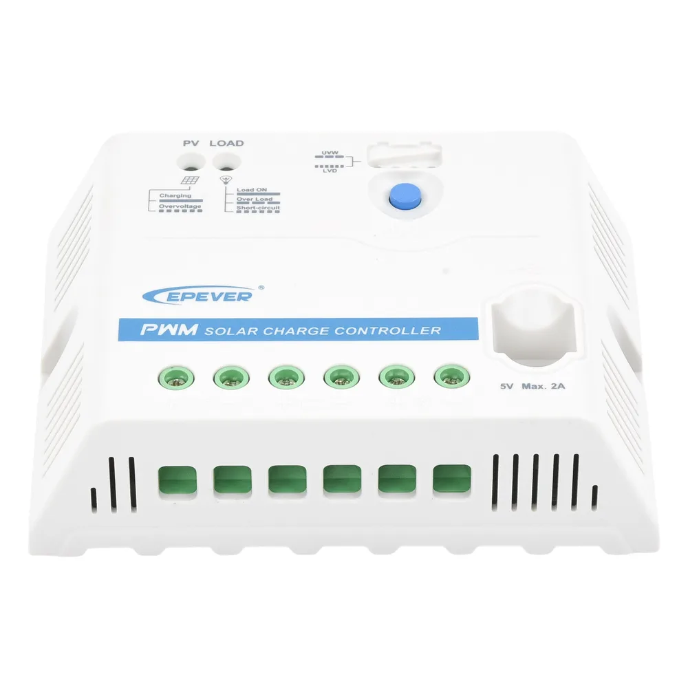 Controlador Solar PWM 12/24 V 30 A, Salida USB – vista 3