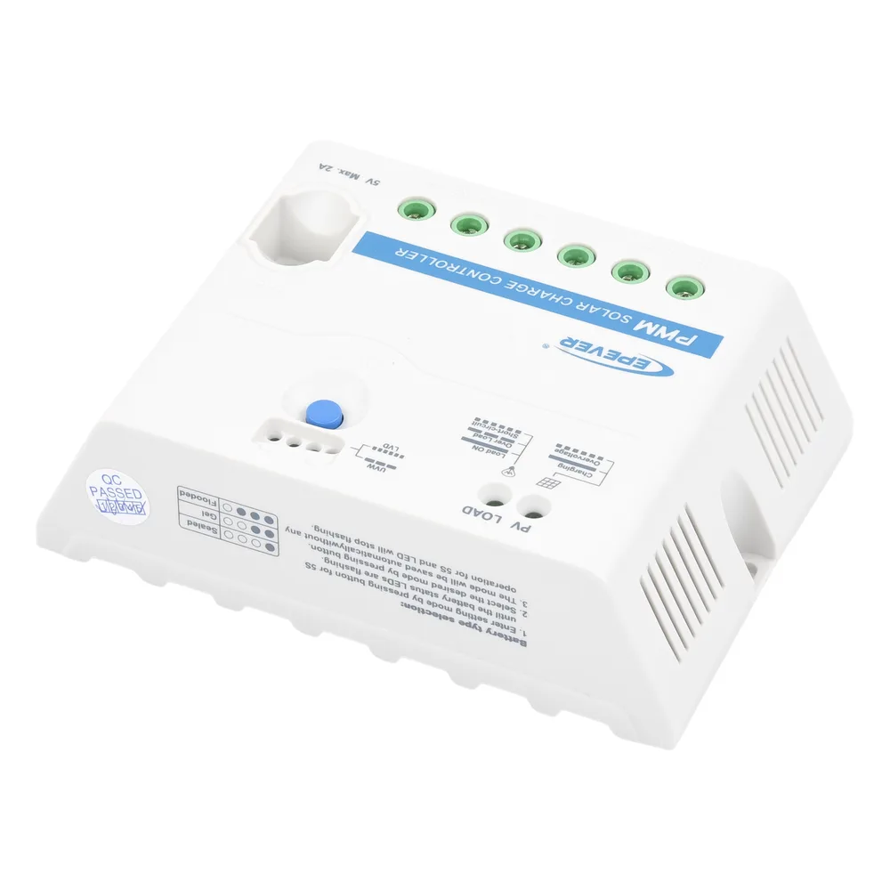 Controlador Solar PWM 12/24 V 30 A, Salida USB – vista 4