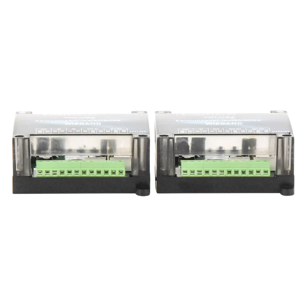 Convertidor de lectora para control de acceso (cableado a inalámbrico) / 1 Wiegand / 2 Relevadores / 2 Entradas / Hasta 1.6 KM de distancia – vista 2