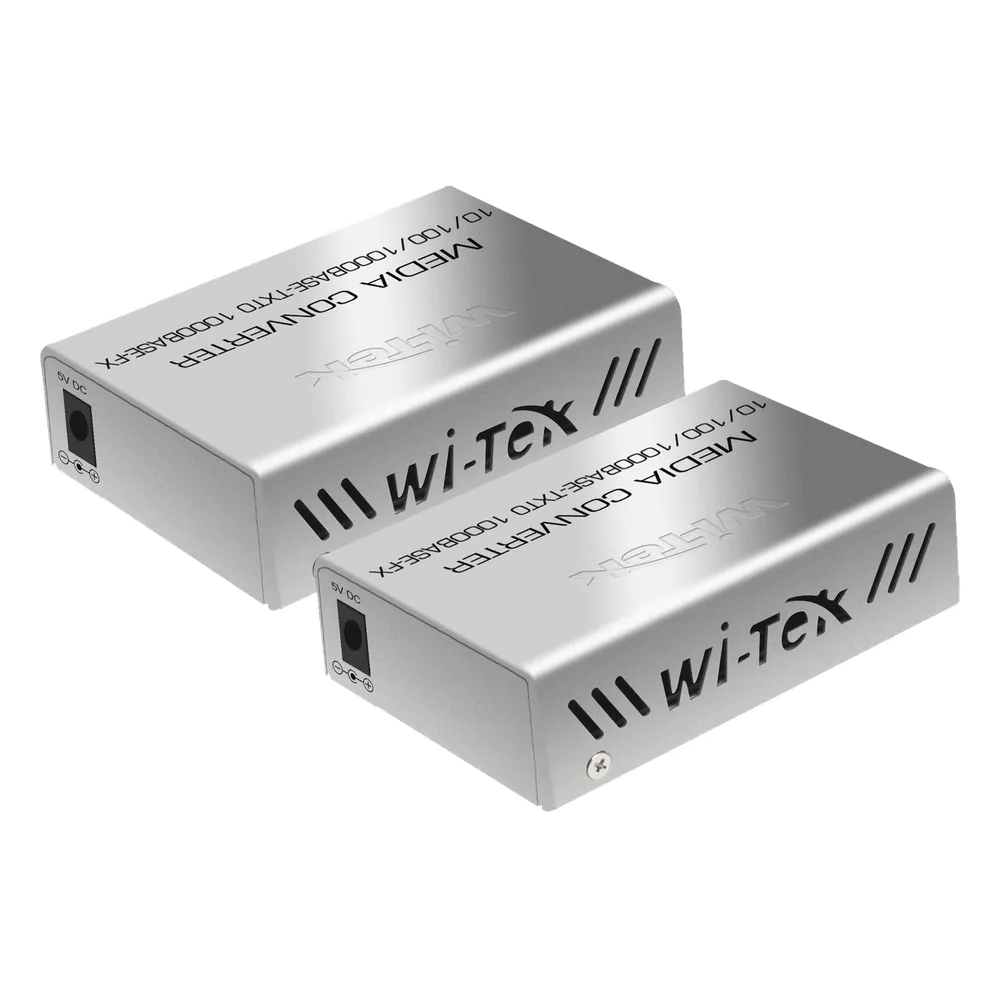 Convertidor de medios / Hasta 20 Km / 1 puerto SC/UPC 1000Mbps / 1 puerto RJ45 1000Mbps / WL: Tx 1310nm - Rx 1550nm / incluye 2 piezas A y B – vista 2