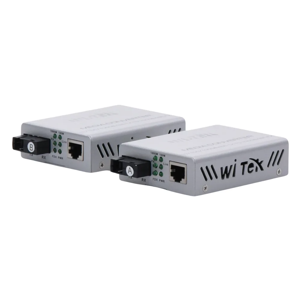 Convertidor de medios / Hasta 20 Km / 1 puerto SC/UPC 1000Mbps / 1 puerto RJ45 1000Mbps / WL: Tx 1310nm - Rx 1550nm / incluye 2 piezas A y B – vista 6