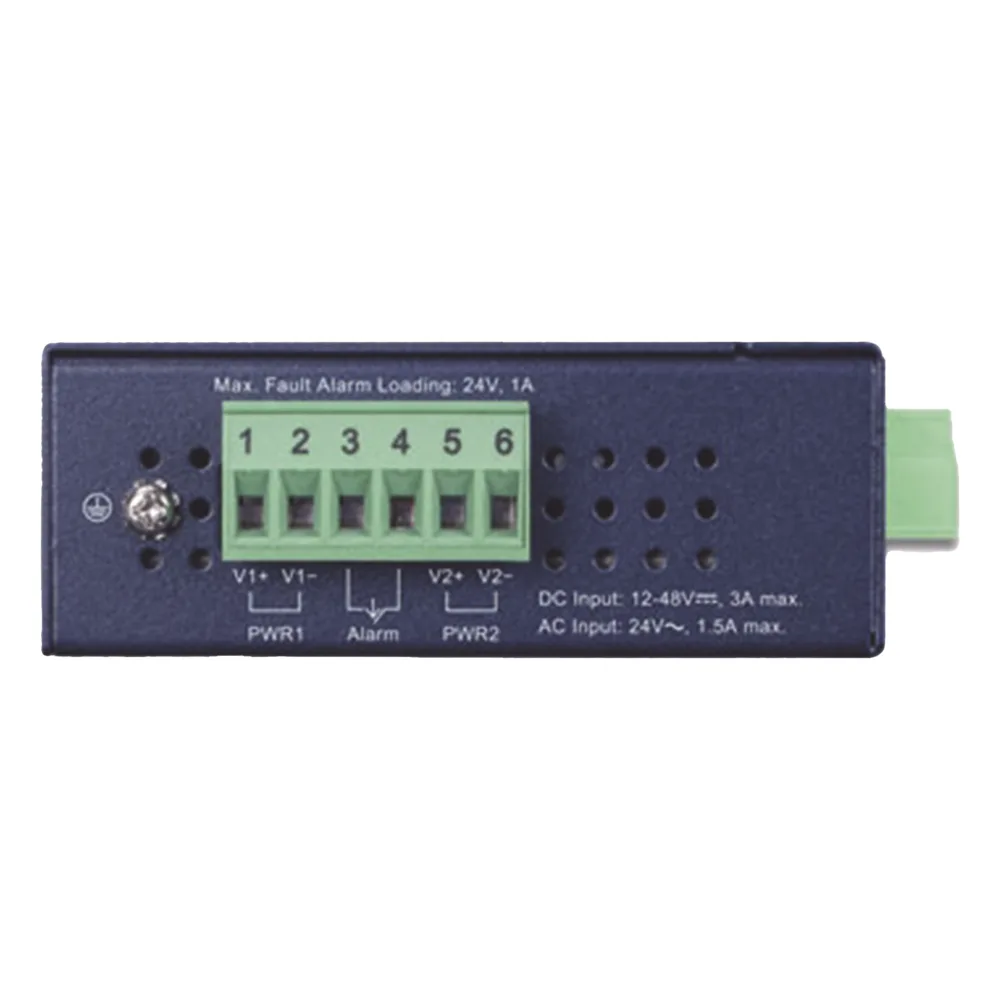 Convertidor de medios industrial PoE+ 1000BASE-SX a 10/100/1000BASE-T 802.3at (SC,MM) -550 m – vista 2