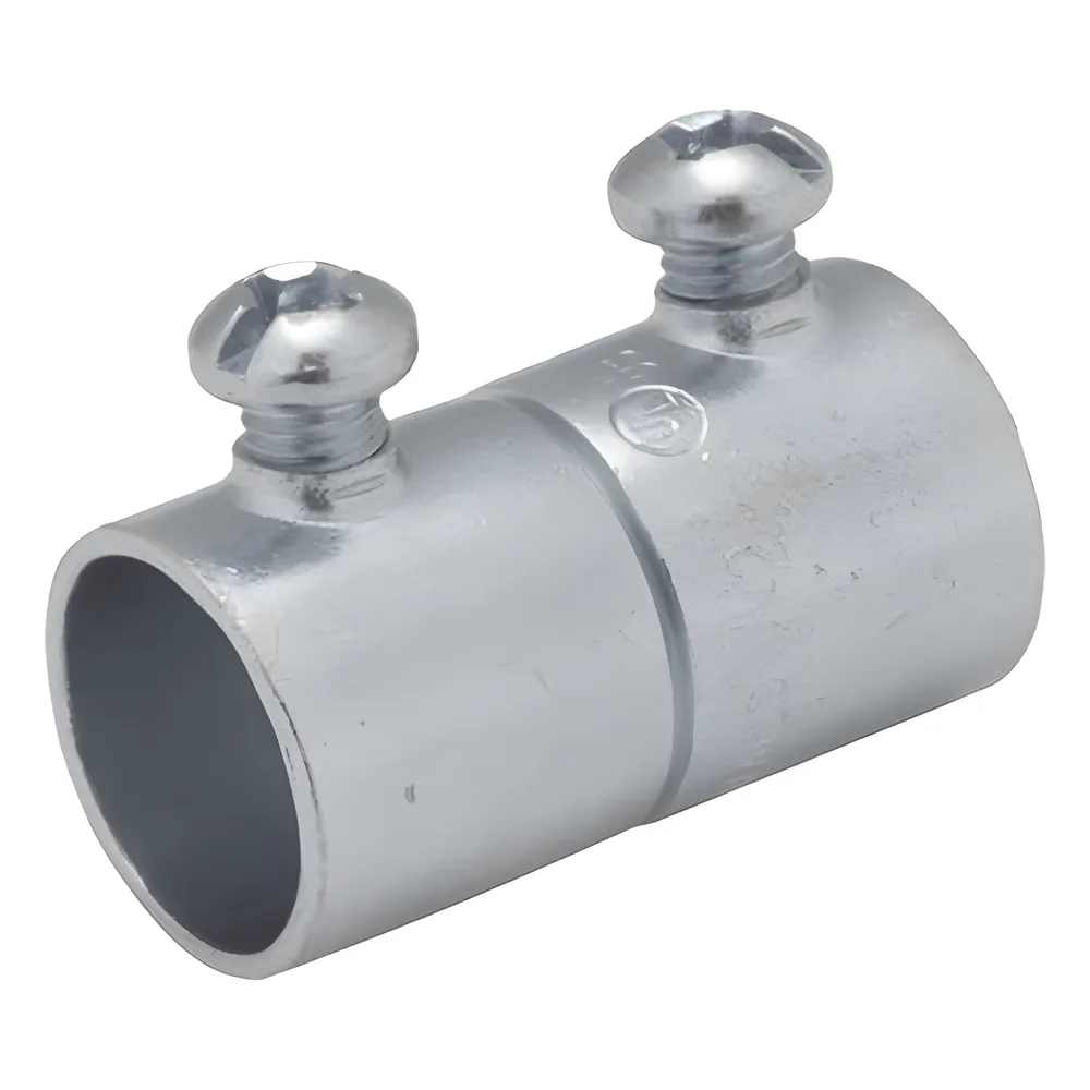 Cople de 1 1/2" (38 mm) para Pared Delgada con Tornillo.