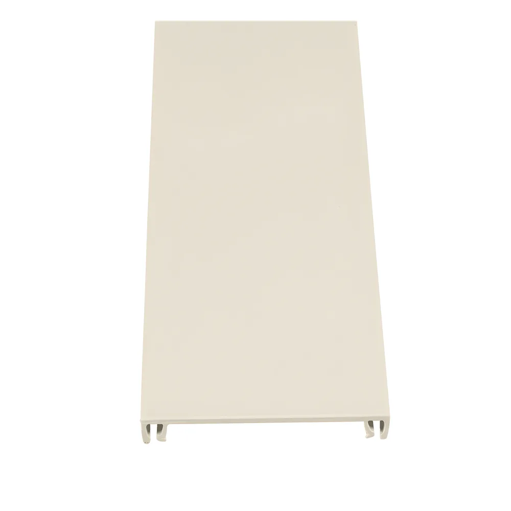Cubierta para canaleta T-70, de PVC rígido, 70.1 x 9.1 x 1800 mm, Color Blanco Mate – vista 2