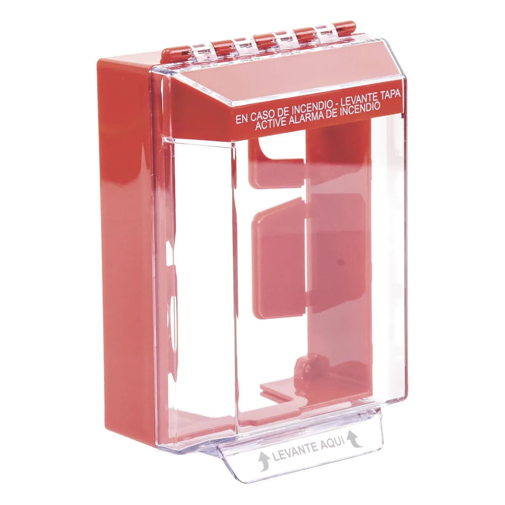 Cubierta Universal De Montaje Superficial, Con Espaciador 1.46", Serie Universal Stopper® Texto De Incendio En Español – vista 3