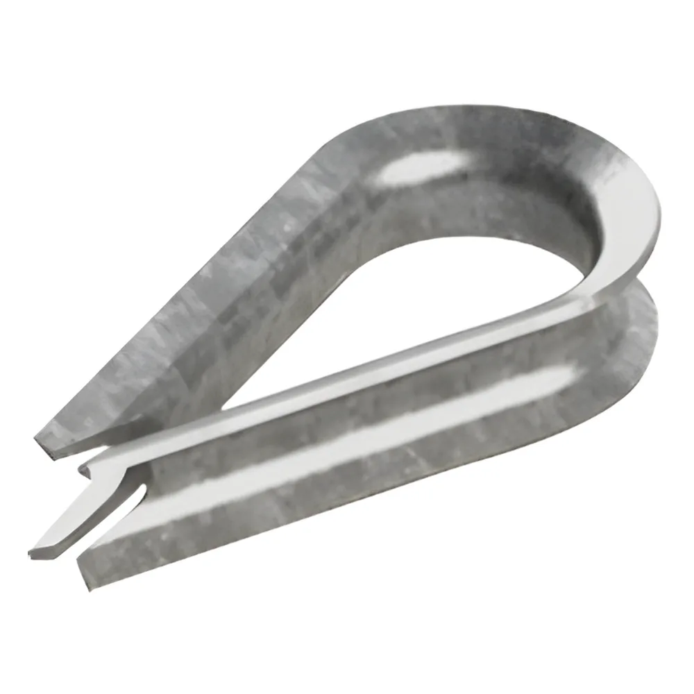 Cuello/ Guardacabo/ Rozadera para Cable de 3/8" de Acero Galv. por Inmersión.