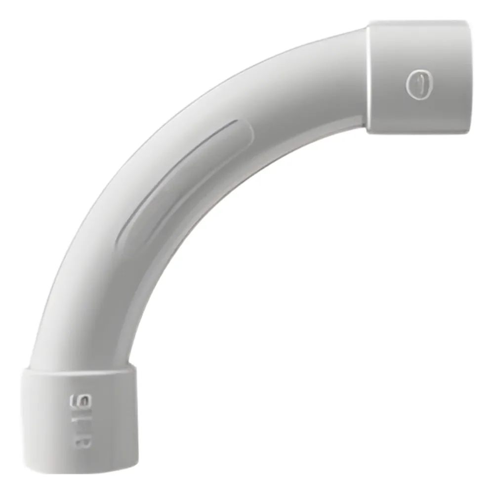 Curva de radio estrecho para tubería rígida, recomendado para cables de datos, PVC Auto-extinguible, de 20 mm