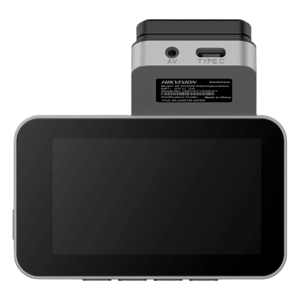 Dashcam de Doble Lente Hikvision AE-DC2328-C200S(2CH) / 2 Megapixel (1080p) Frontal e Interior / Gran Angular 128° / H.265 / Pantalla IPS 3" / WiFi / G-Sensor / Micro SD 256GB – vista 4
