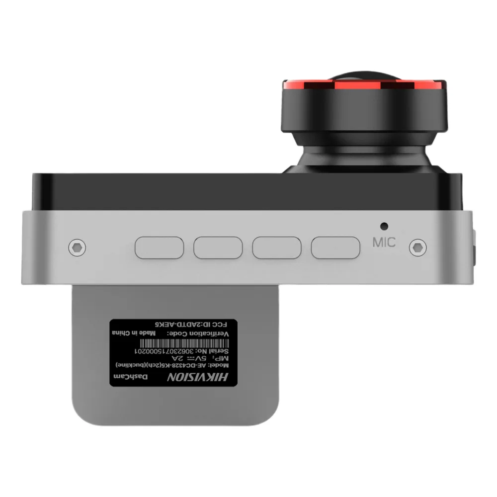 Dashcam de Doble Lente Hikvision AE-DC2328-C200S(2CH) / 2 Megapixel (1080p) Frontal e Interior / Gran Angular 128° / H.265 / Pantalla IPS 3" / WiFi / G-Sensor / Micro SD 256GB – vista 5