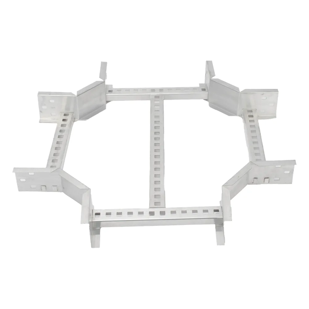 Derivación "X" Horizontal de Aluminio Perfil Z / Peralte 3 1/4" / Ancho 9"/ Radio 8" / Incluye Tornillería (CHXHEZ314R8X9AK)
