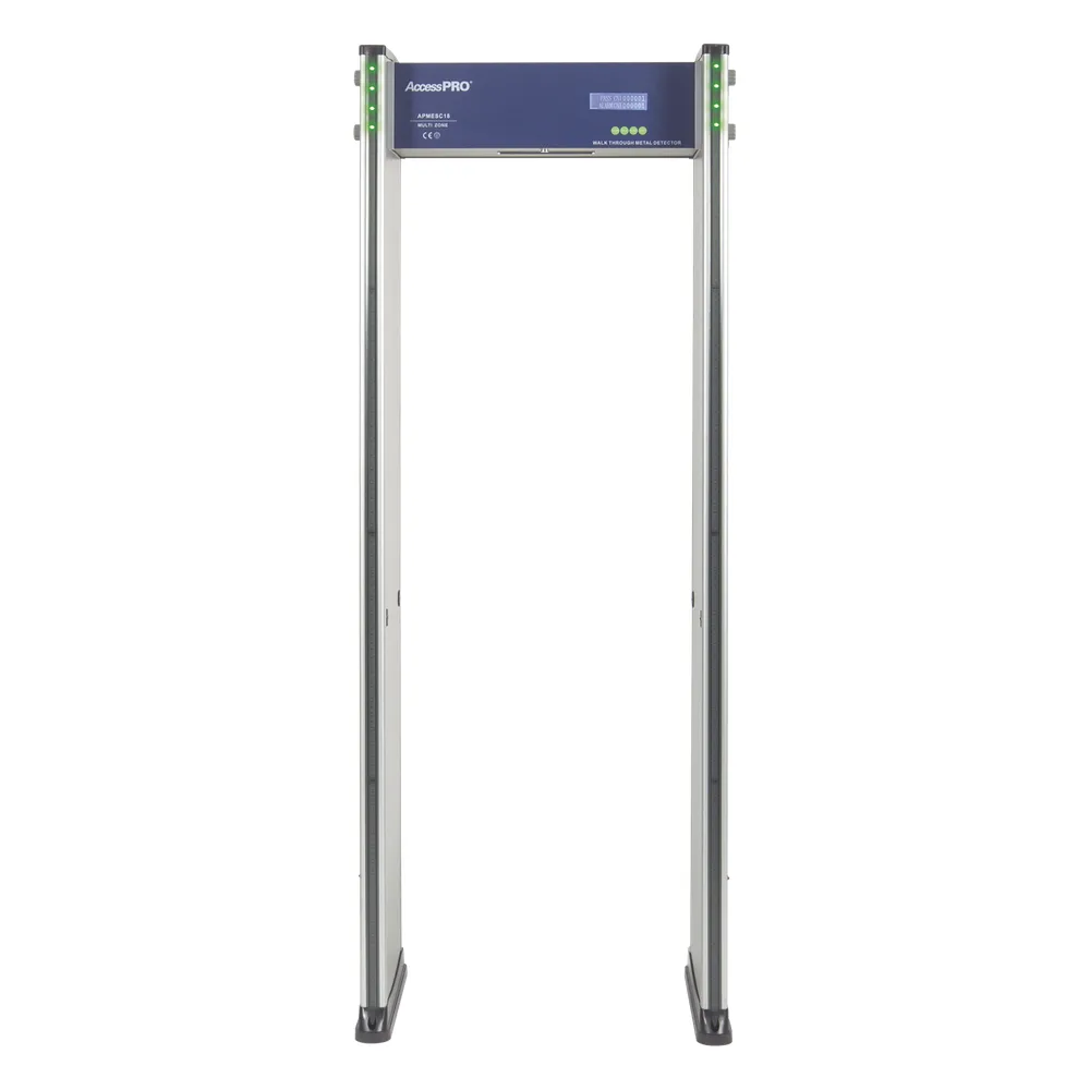 Detector de Metales de 18 zonas/ Uso en Interior/Programación con Control Remoto / Contador de Personas