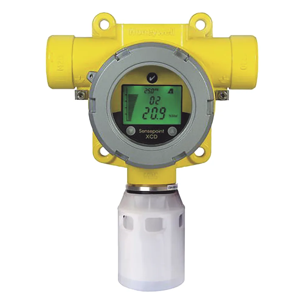 Detector fijo de gas industrial con sensor electroquímico de monóxido de carbono, salida 4-20 mA y Modbus, carcasa de aluminio IP66, certificado UL/c-UL/INMETRO