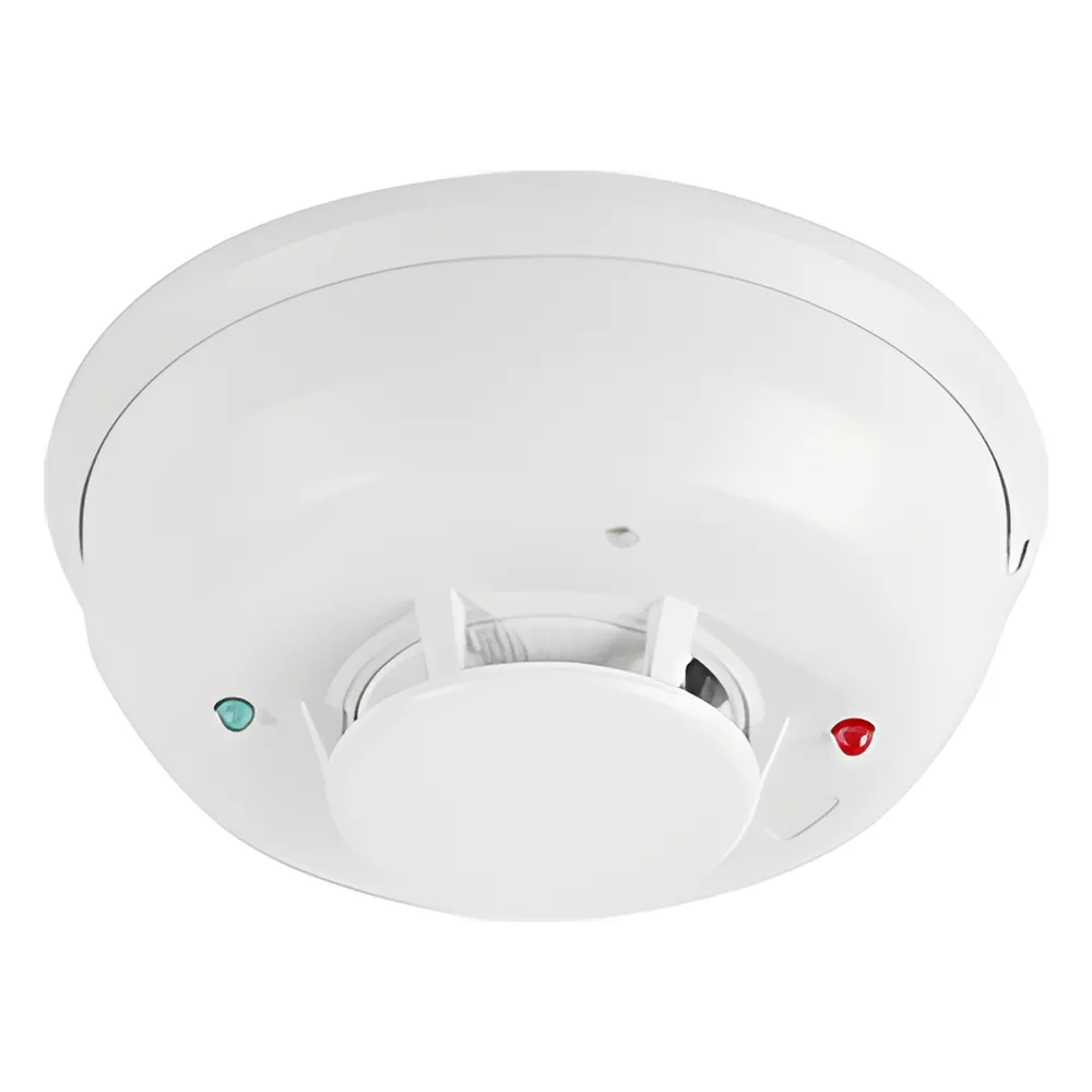 Detector Fotoelectrico de Humo de 4 Hilos con Relevador y Sensor de Temperatura, Serie i3