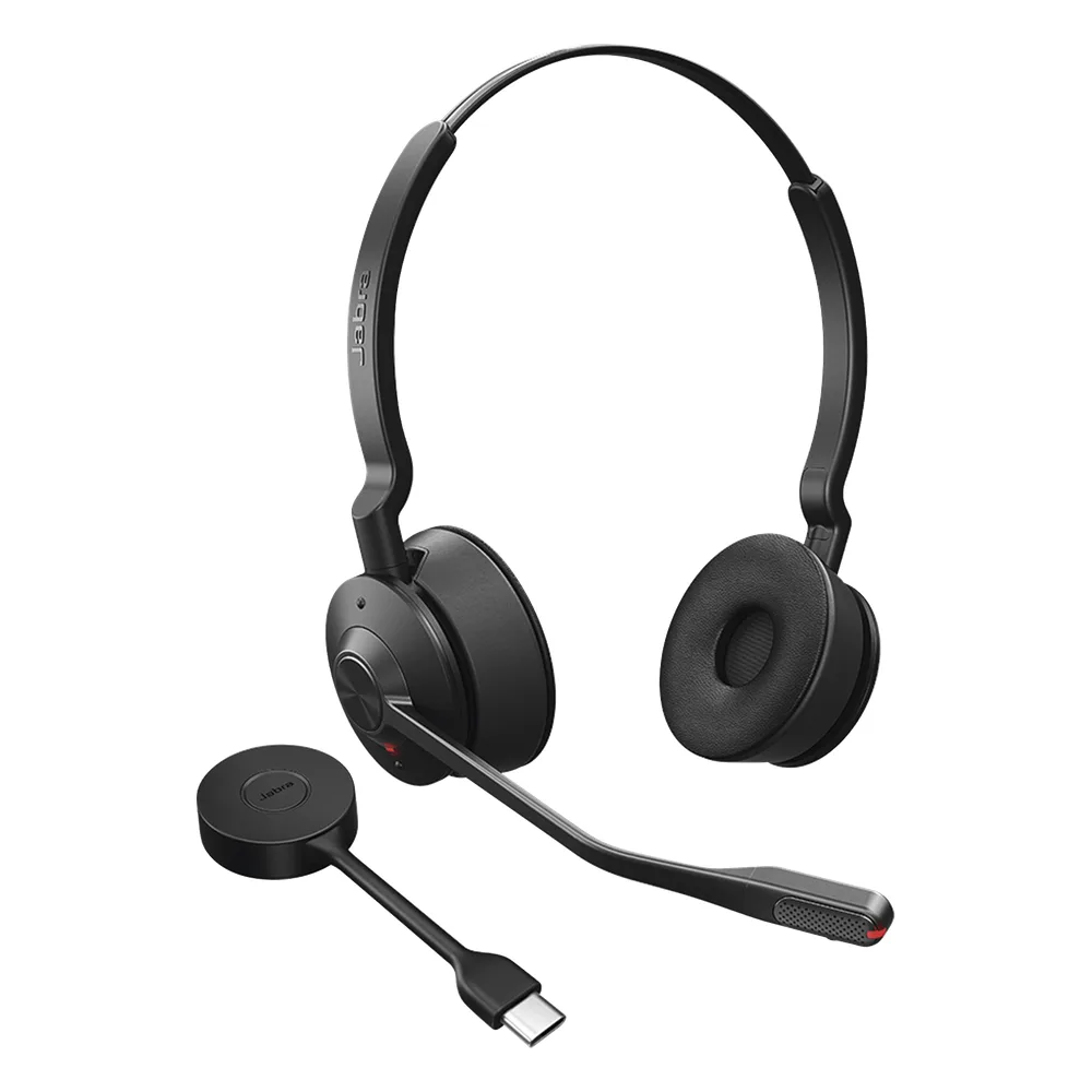 Diadema / Auricular Jabra Engage 55 Stereo / DECT USB-A / Cancelación Activa de Ruido / 150m Alcance (9559-450-125)
