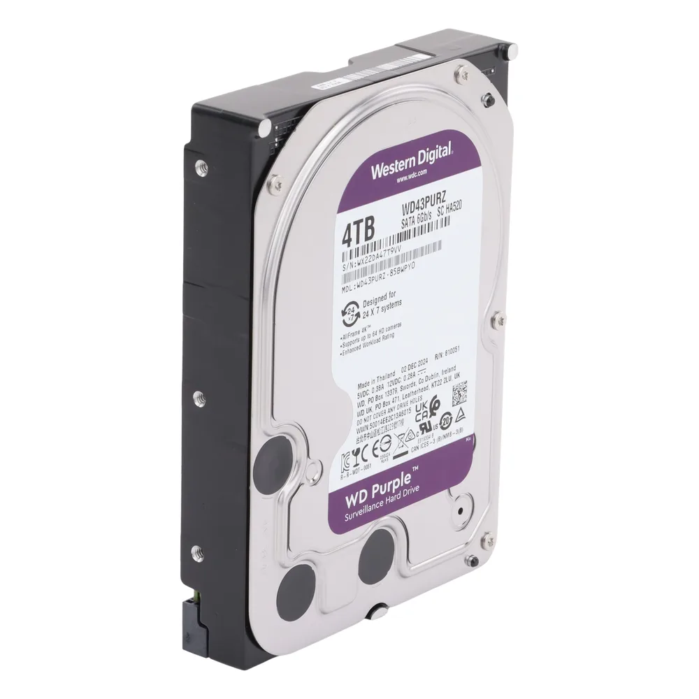 Disco Duro PURPLE de 4TB / 3 AÑOS DE GARANTÍA / Para Videovigilancia – vista 4