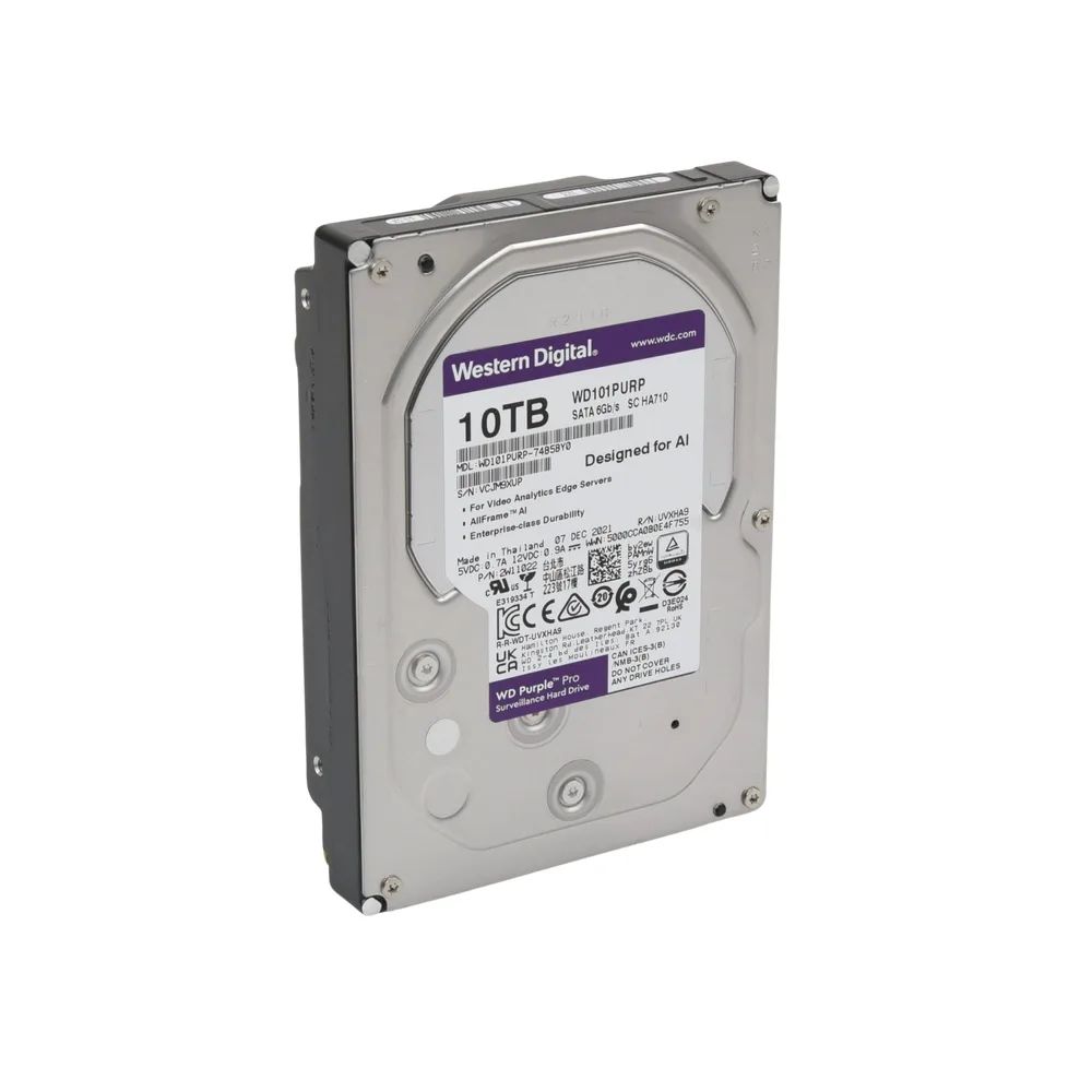 Disco Duro Purple Pro de 10 TB / 7200 RPM / Optimizado para Soluciones de Videovigilancia con Analiticos (Meta Data) / Uso 24-7 / 5 Años de Garantia – vista 5