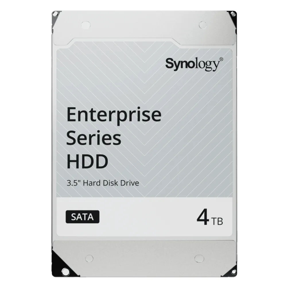 Disco Duro SATA de 3,5" Serie Plus / Capacidad 4TB / Interfaz SATA 6 GB/s / Tecnología CMR / MTBF de 1,2 Millón de Horas / Carga de Trabajo de 180 TB/año / Compatible con Synology DSM