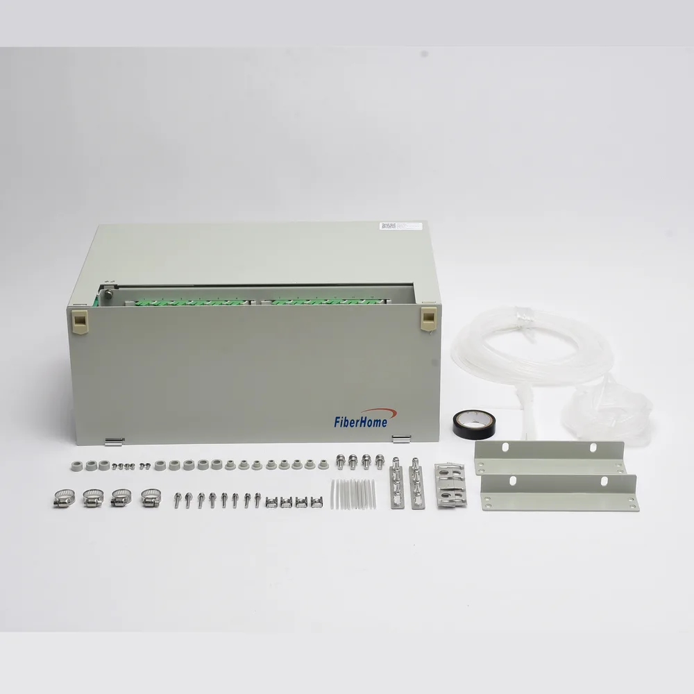 Distribuidor de Fibra Óptica para 96 Empalmes, con 96 Acopladores SC/APC y 96 Pigtails, 19, 4 UR – vista 2