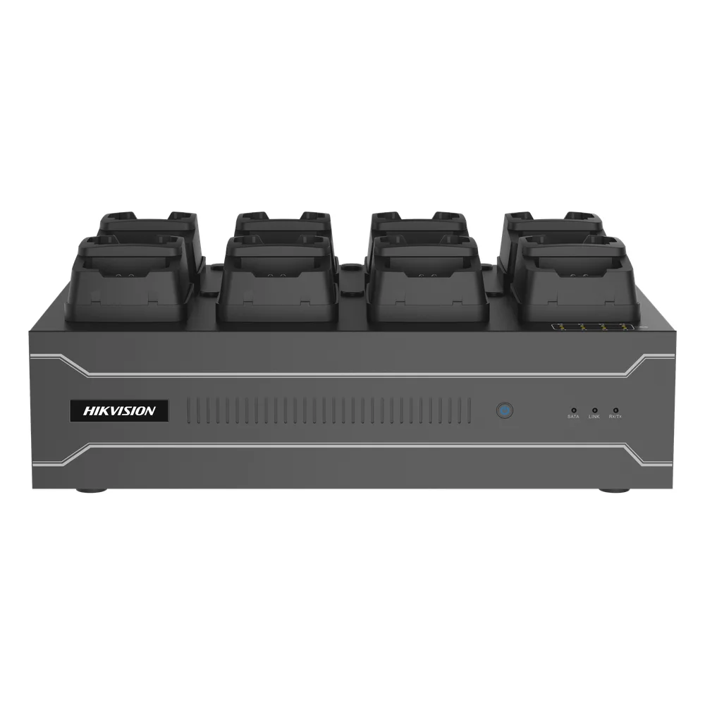 Dock Station de Escritorio con 8 Estaciones de Carga para Body Cams / Doble Interfaz de Red / 4 Bahías de HDD / Carga y Respaldo Automático / Prevención de Pérdida de Datos / Cobertura Cíclica / Reproducción d – vista 2