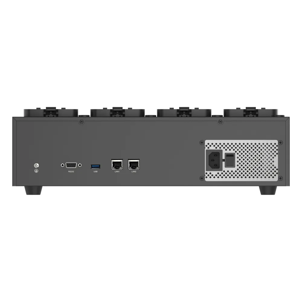 Dock Station de Escritorio con 8 Estaciones de Carga para Body Cams / Doble Interfaz de Red / 4 Bahías de HDD / Carga y Respaldo Automático / Prevención de Pérdida de Datos / Cobertura Cíclica / Reproducción d – vista 3