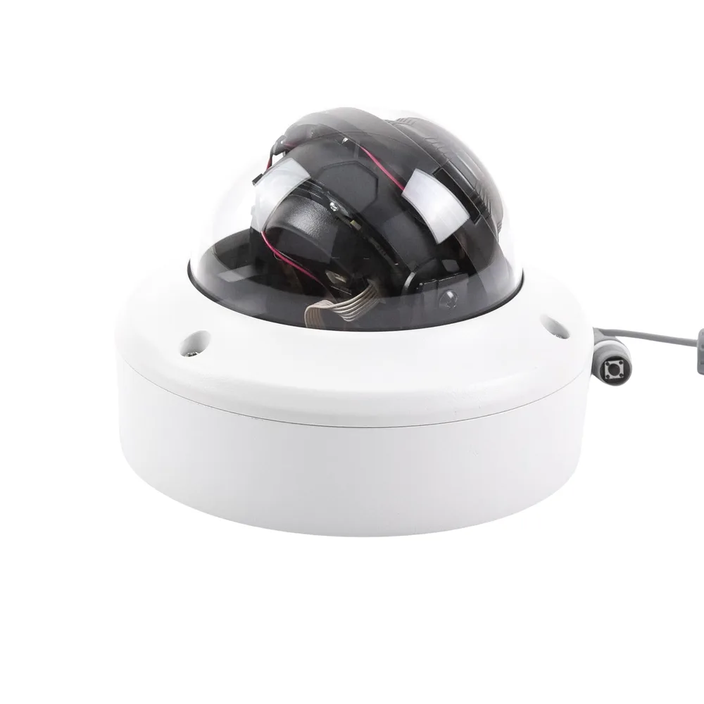 Domo TURBOHD 4K (8 Megapixel) / Lente Mot. 2.7 a 13.5 mm / 40 mts IR EXIR / IP67 / 12 Vcc / 24 VCA / TVI-AHD-CVI-CVBS / 9 a 15 Vcc – vista 4
