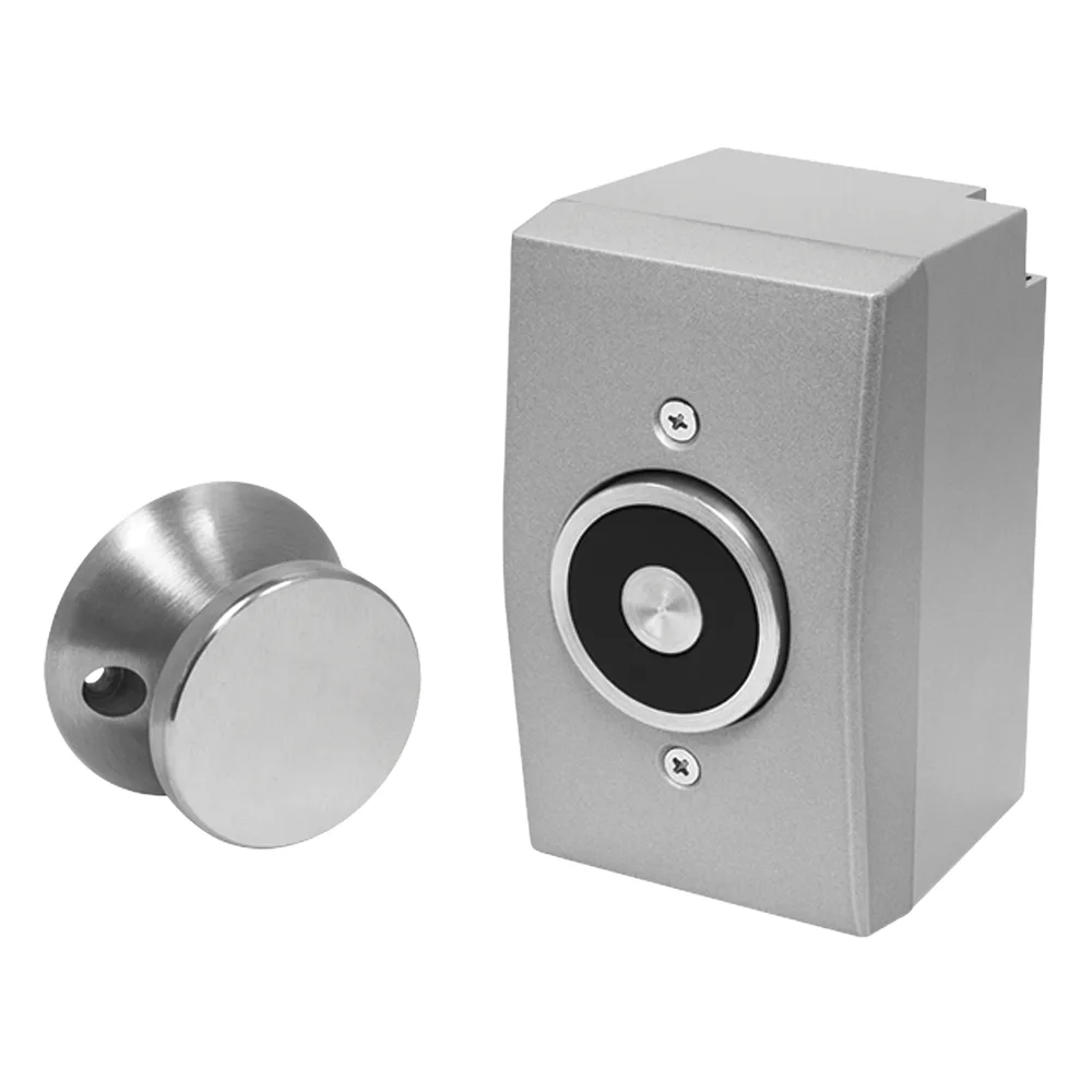 Door Holder / Magnético /  Con Montaje Superficial / 33 LBS / Uso Interior / Sin Magnetismo Residual / 3 Voltajes de Operacion