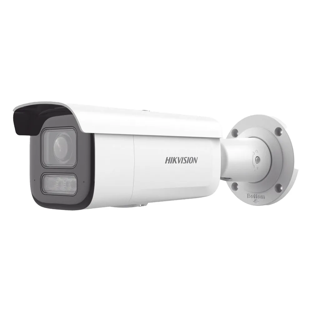 [Dual Light + 2 Micrófonos Integrados] Bala IP 6 Megapixel / Lente Mot. 2.8 a 12 mm / 60 mts Luz Blanca + 60 mts IR / Exterior IP67 / IK10 /  WDR 120 dB / PoE+ / ACUSENSE / Alarmas I/O / Micro SD / ONVIF / Metal / ACUSEEK