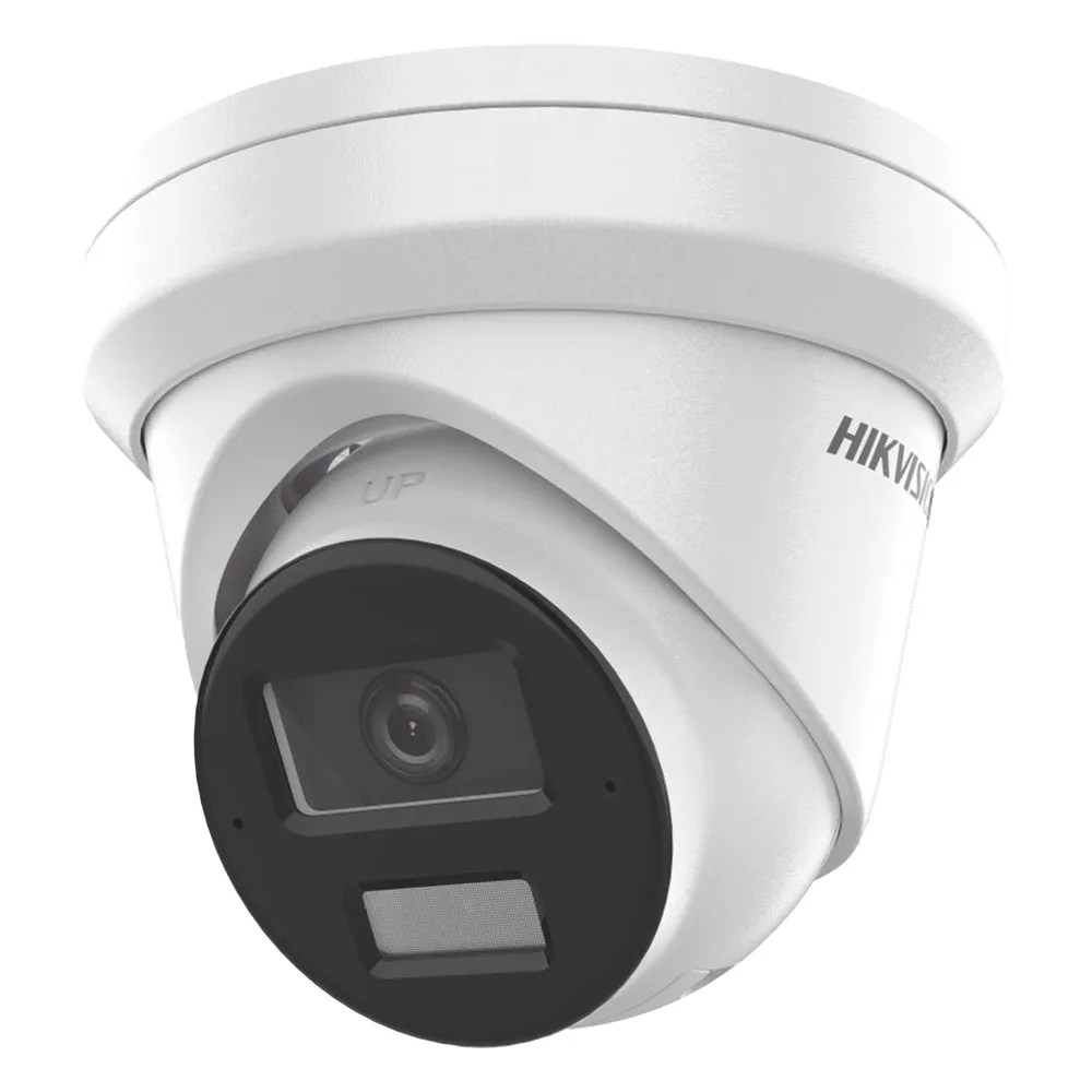 [Dual Light + 2 Micrófonos Integrados] Turret IP 8 Megapixel (4K) / Lente 2.8 mm / 30 mts Luz Blanca + 30 mts IR / ACUSENSE / Exterior IP67 / WDR 120 dB / PoE / ONVIF / Micro SD / Metal / ACUSEEK