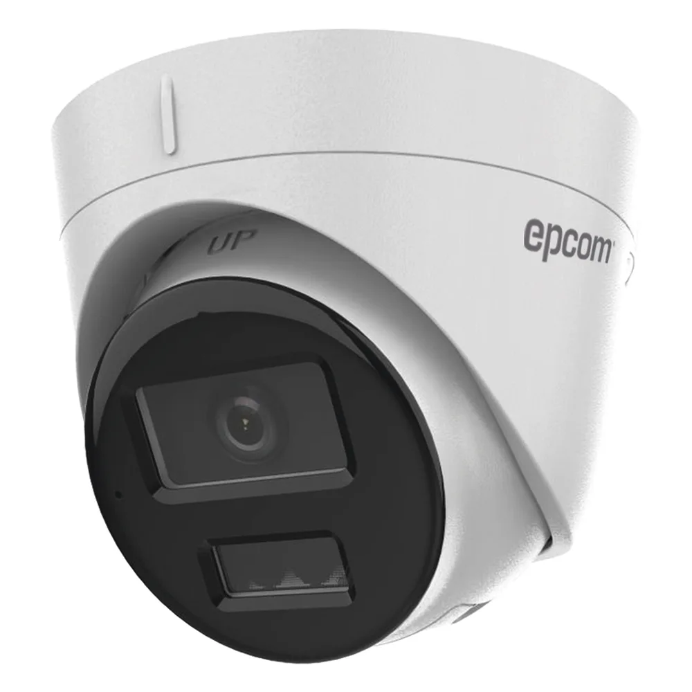 [Dual Light] Turret IP 4 Megapixel / Lente 2.8 mm / 30 mts IR + 30 mts Luz Blanca / Micrófono Integrado / ACUSENSE Lite / Exterior IP67 / H.265 / PoE / ONVIF / Micro SD – vista 2