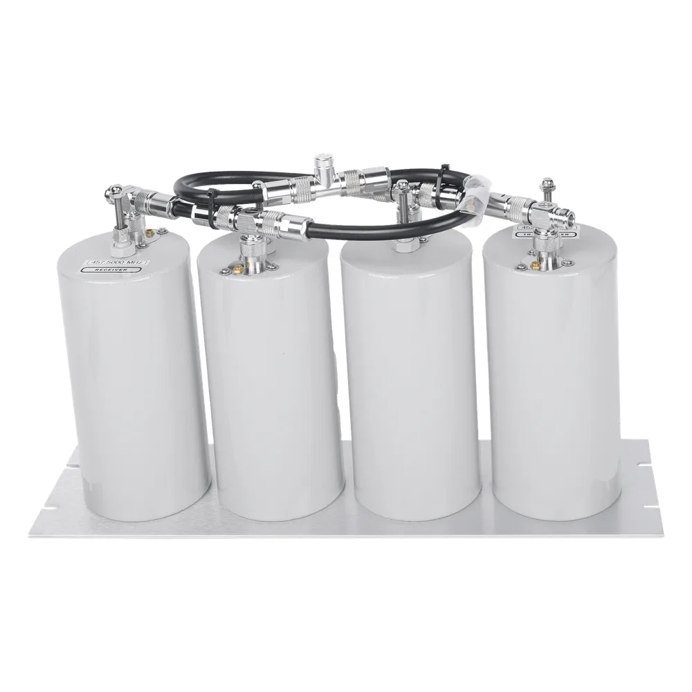 Duplexer Pasa Banda-Rechazo de Banda, 400-470 MHz, 4 Cavidades (4"Dia.) 5 MHz, 250 Watt, N Hembra – vista 2