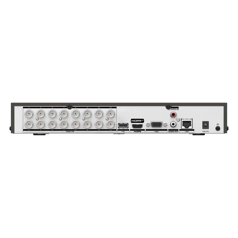 DVR 16 Canales TurboHD + 16 Canales IP / 8 Megapíxel (4K) / Audio Bidireccional / ACUSENSE Lite / 1 Bahía de Disco Duro / H.265+ / Salida en Full HD – vista 4