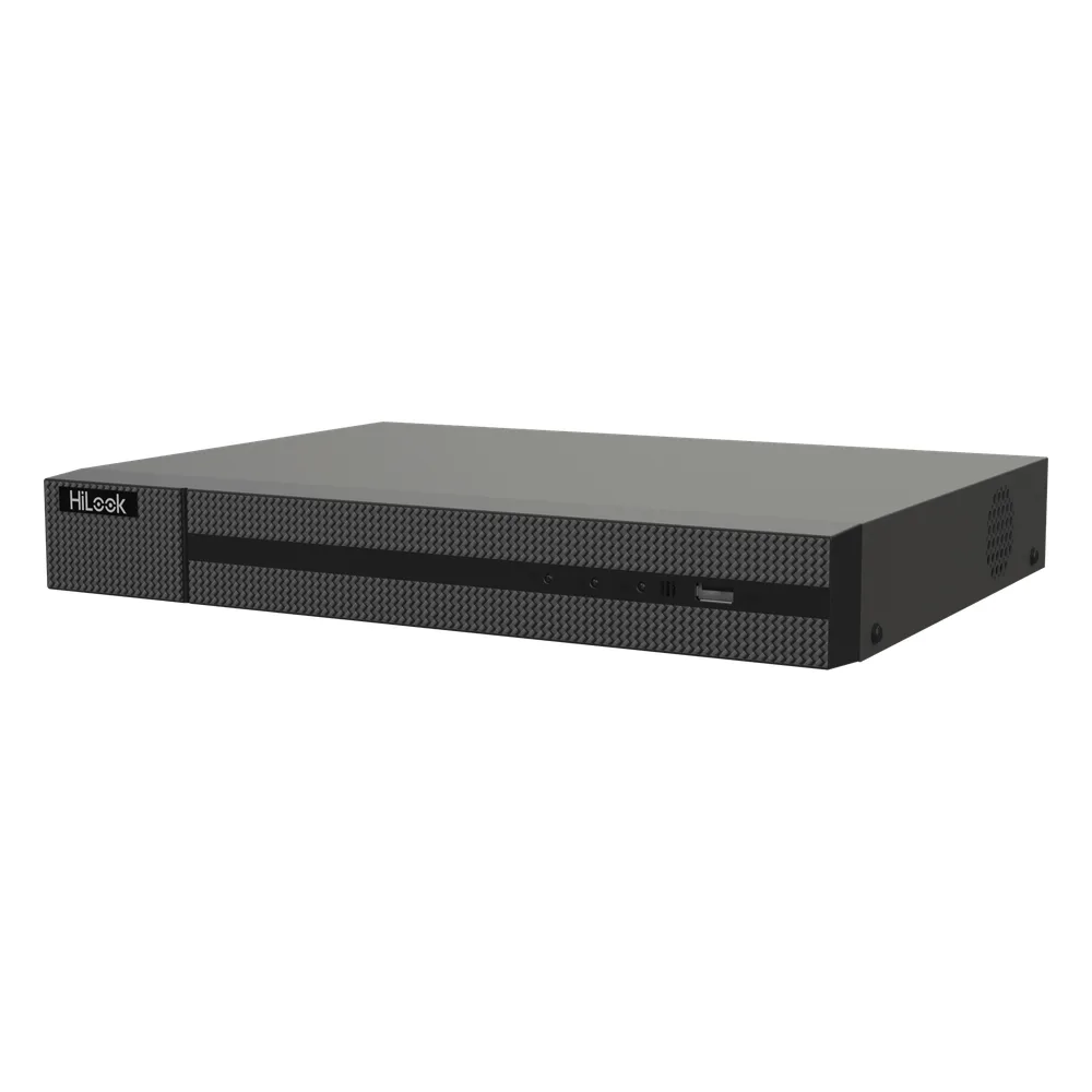 DVR 16 Canales TurboHD + 16 Canales IP / 8 Megapíxel (4K) / Audio Bidireccional / ACUSENSE Lite / 1 Bahía de Disco Duro / H.265+ / Salida en Full HD