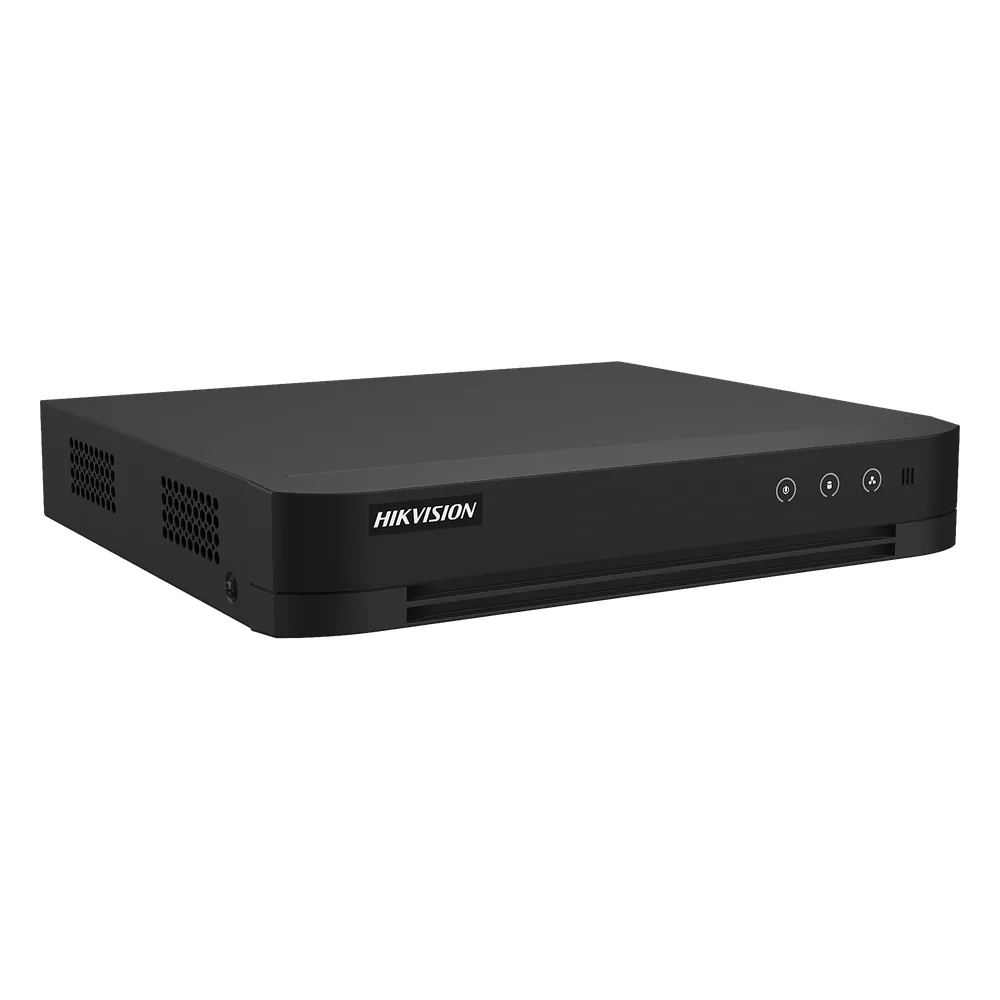DVR 4 Canales TURBOHD + 4 Canales IP / 8 Megapixel (4K) / Audio Bidireccional / ACUSENSE / 1 Bahía de Disco Duro / Salida de Video en Full HD / H.265+