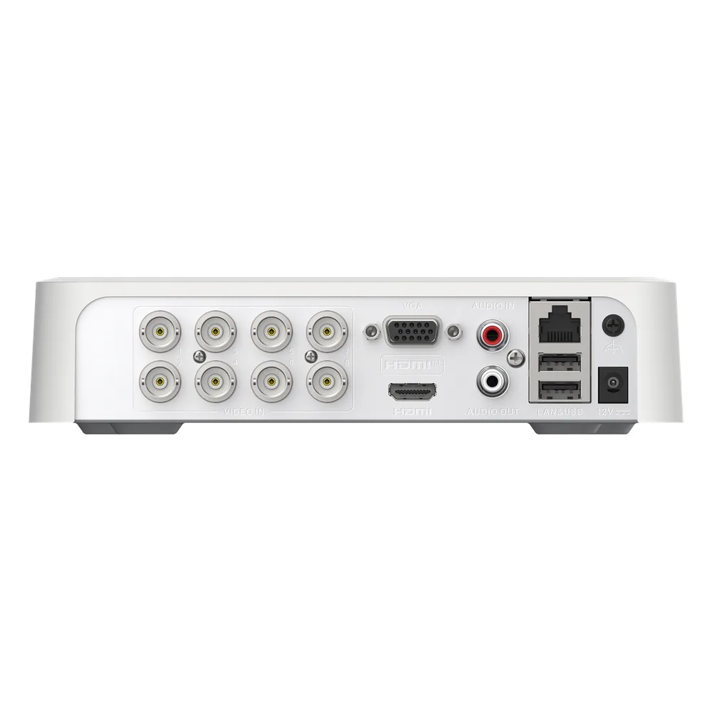 DVR 8 Canales TurboHD + 2 Canales IP / 2 Megapíxel (1080p) Lite / Acusense Lite (Evita Falsas Alarmas) / Audio Bidireccional y Coaxitron / 1 Bahía de Disco Duro / H.265+ / Salida de Vídeo Full HD – vista 2