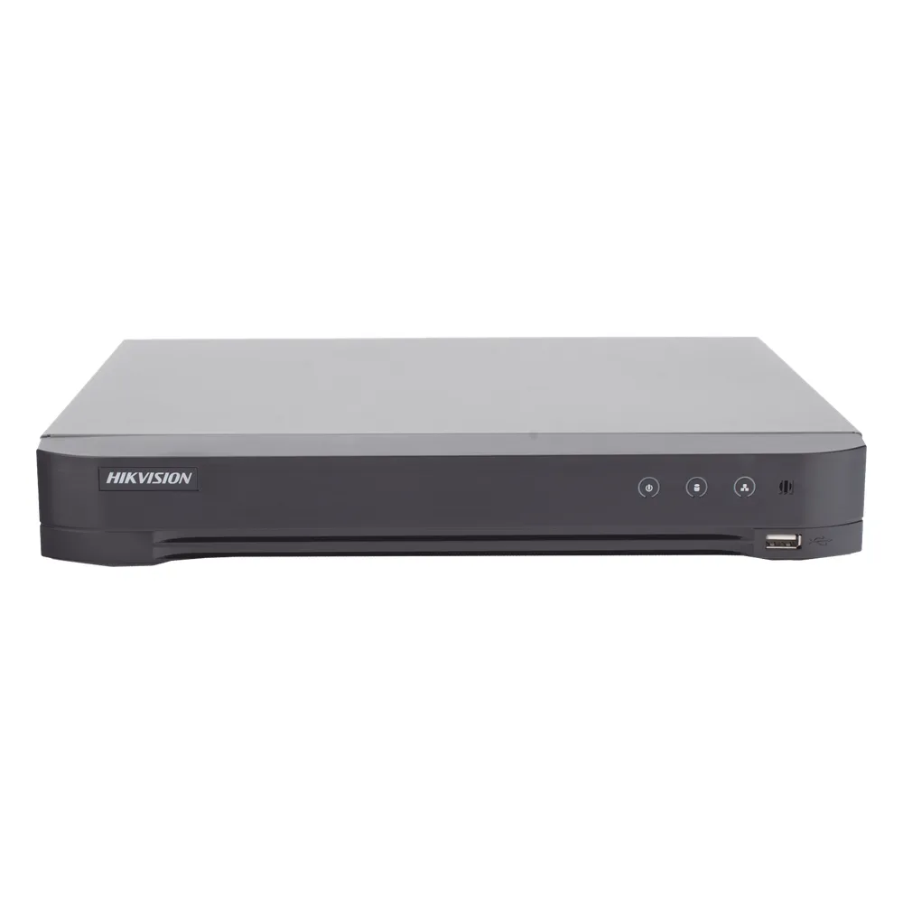 DVR 8 Canales TURBOHD + 8 Canales IP / 8 Megapixel (4K) / Audio de dos vías por Coaxitron / ACUSENSE / Reconocimiento Facial / 1 Bahía de Disco Duro / Salida de Video en 4K / H.265+ – vista 4