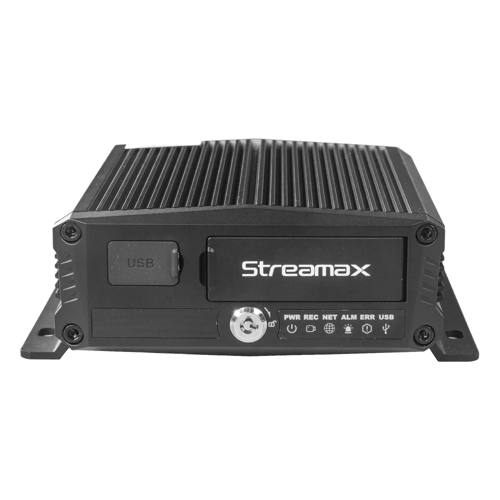 DVR Móvil / Multiplataforma / 4 Canales AHD + 2 canales IP/ Almacenamiento en Memoria Micro SD / H.265 / Chip IA Embebido / Soporta 4G / GPS / WIFI – vista 4