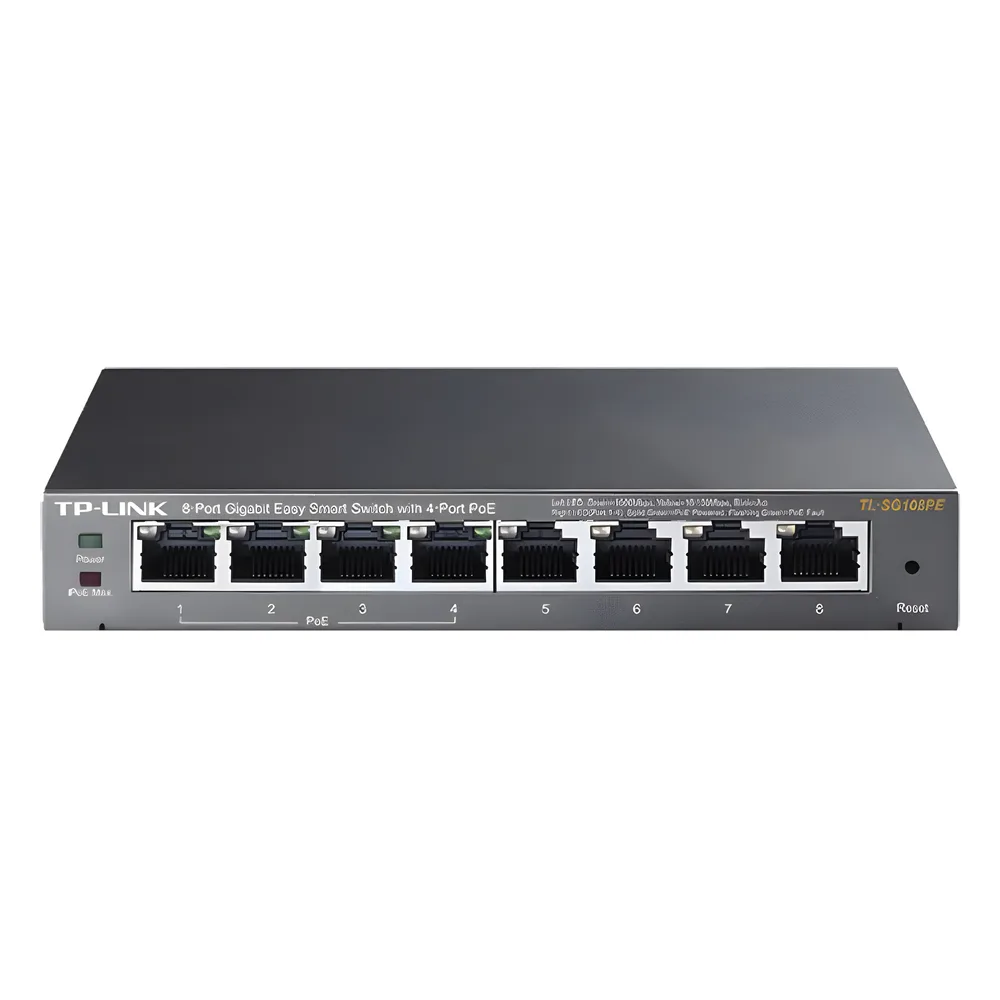Easy Smart Switch PoE JetStream , 8 puertos 10/100/1000 Mbps  55 W – vista 2
