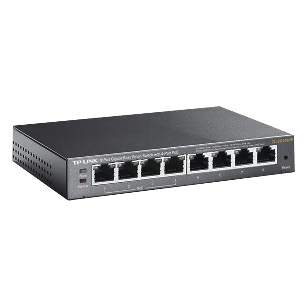 Easy Smart Switch PoE JetStream , 8 puertos 10/100/1000 Mbps  55 W – vista 3