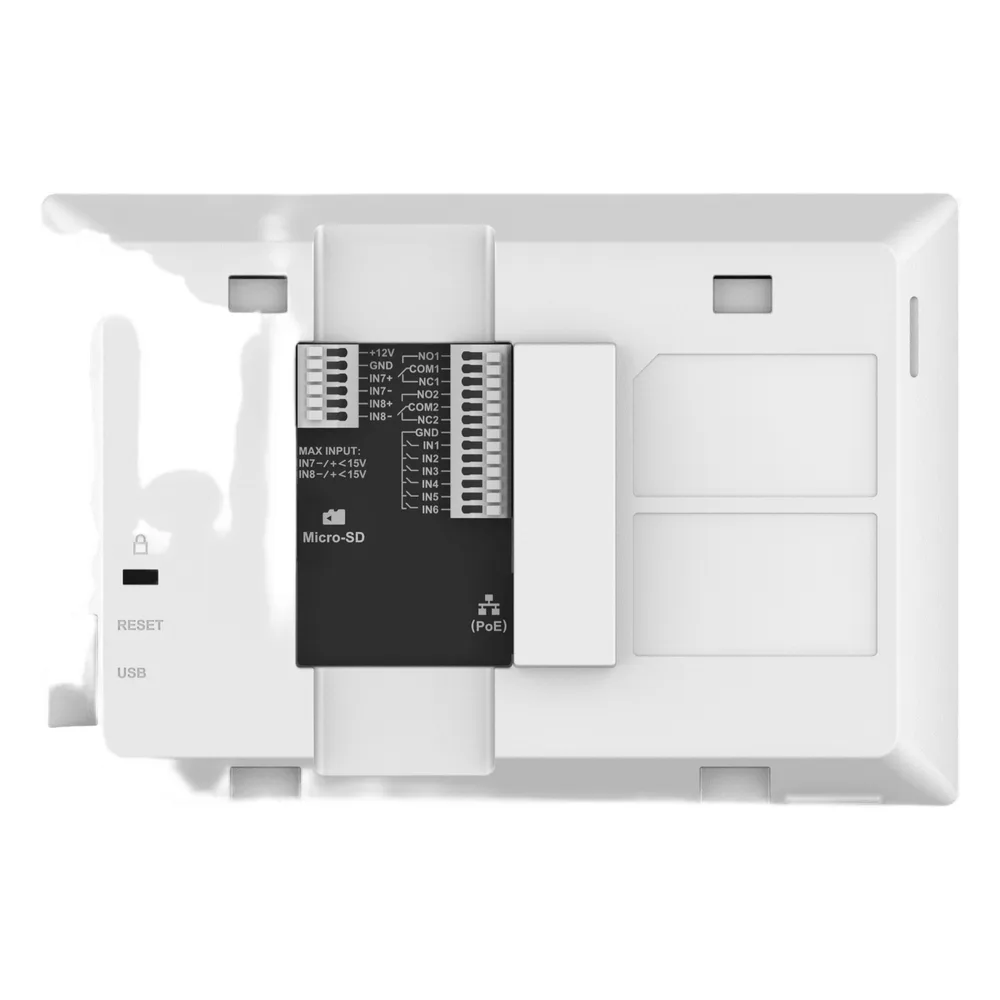 Estación de Intercomunicación SIP con Wi-Fi 6, Bluetooth y Control Total para Agendamiento de Salas y Edificios Inteligentes (Color Blanco) – vista 6