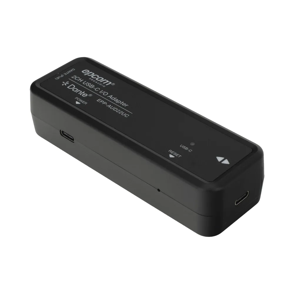 Extensor de Audio Dante® 2CH USB-C I/O Adapter | HDMI 1.4 | 4K@30Hz | Audio 7.1CH HD | USB-C | PoE | Dante® Controller | Latencia Configurable 1-5ms | ESD Protección IEC 61000-4-2 – vista 3