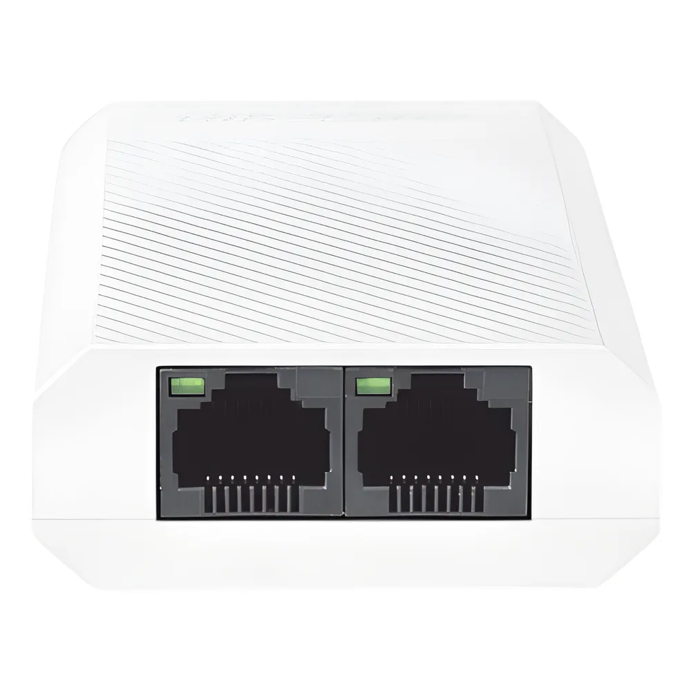 Extensor PoE+ (30 Watts Entrada) / 100 Mbps con 2 Salidas PoE+ (30 Watts Totales de Salida) / Uso Interior / Podemos Alimentar 2 Cámaras IP