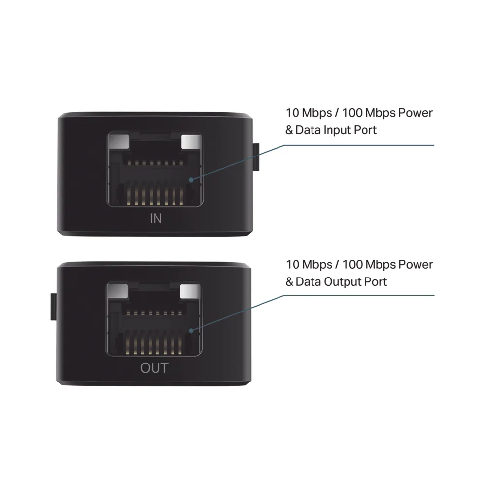 Extensor PoE 802.3 af/at / 2 puerto 10/100 Mbps / Plug and Play / Salida PoE Hasta 20W / Extensor Hasta 250 Metros – vista 4