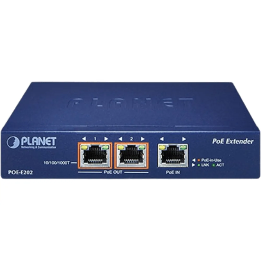 Extensor PoE Gigabit / 1 Puerto PoE+ a 2 Puertos 802.3af/at / Hasta 200 Metros / Metal / Plug and Play / Montaje en Pared – vista 2