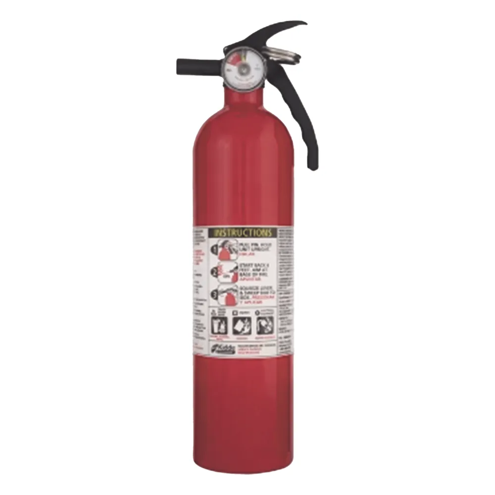 Extintor recargable de polvo químico seco multipropósito para fuegos clase A, B y C, 10 lb, cilindro de acero resistente a impactos – vista 2