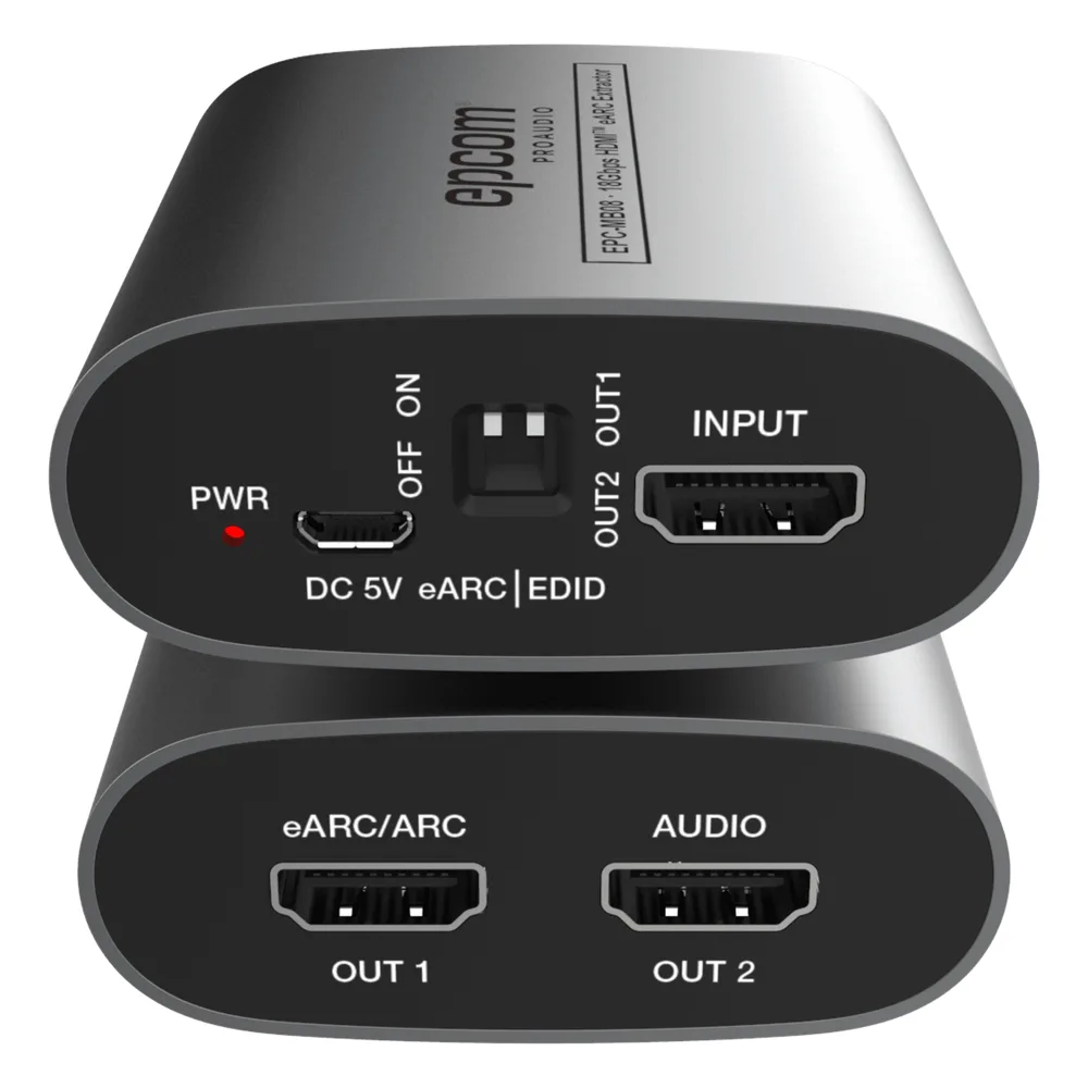 Extractor eARC HDMI | 18 Gbps | Audio Digital | Compatibilidad 4K HDR | Diseño Compacto – vista 3