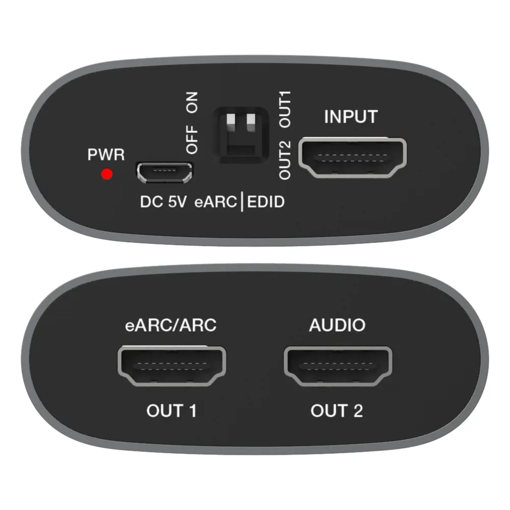 Extractor eARC HDMI | 18 Gbps | Audio Digital | Compatibilidad 4K HDR | Diseño Compacto – vista 4